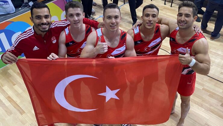 SON DAKİKA:  Akdeniz Oyunları’nda Erkek Milli Artistik Cimnastik Takımı’ndan altın madalya