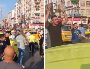 Son gelen zamlar isyan ettirdi! Mersin’de taksiciler meydanda toplanıp kontak kapattı