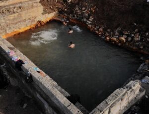 Depremden sonra Budaklı Kaplıcası’nda endişelendiren su artışı